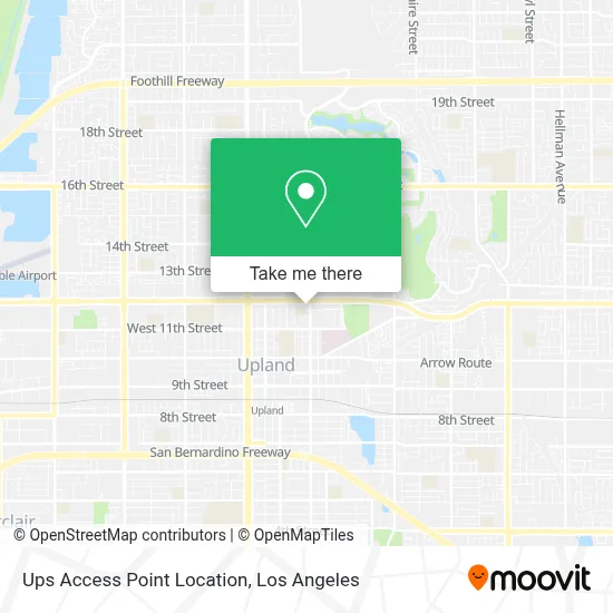 Ups Access Point Location map
