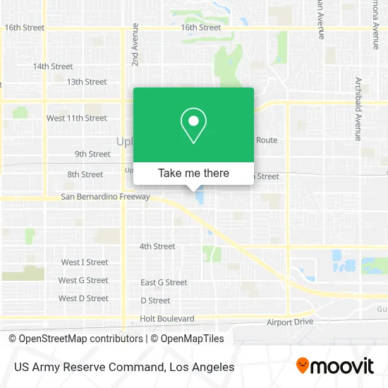 US Army Reserve Command map