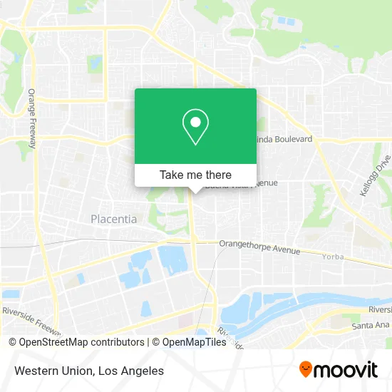 Western Union map