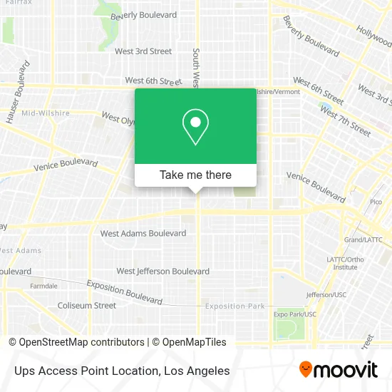 Ups Access Point Location map