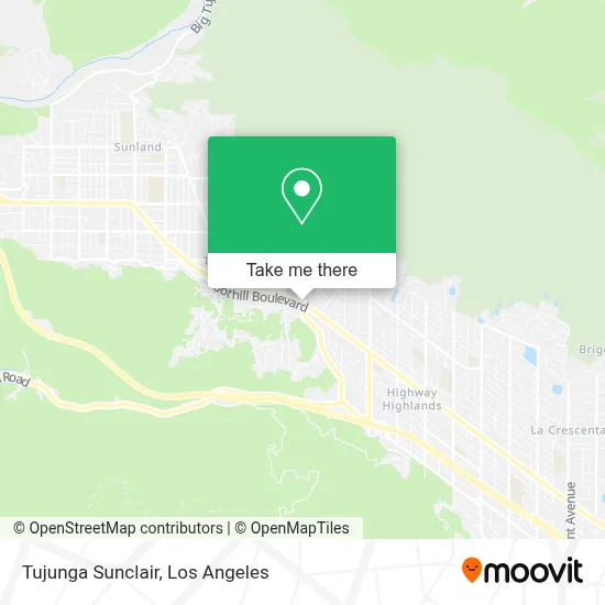 Tujunga Sunclair map