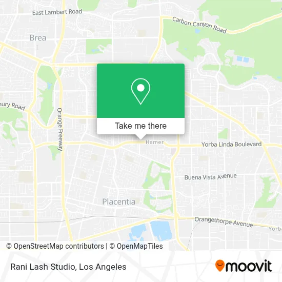 Rani Lash Studio map