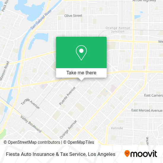 Fiesta Auto Insurance & Tax Service map