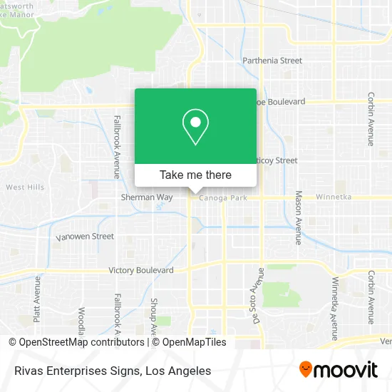 Rivas Enterprises Signs map
