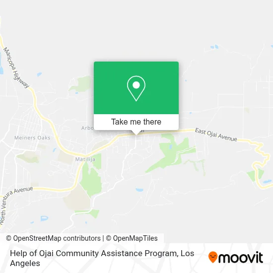 Help of Ojai Community Assistance Program map