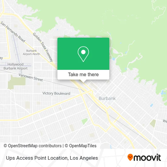 Ups Access Point Location map