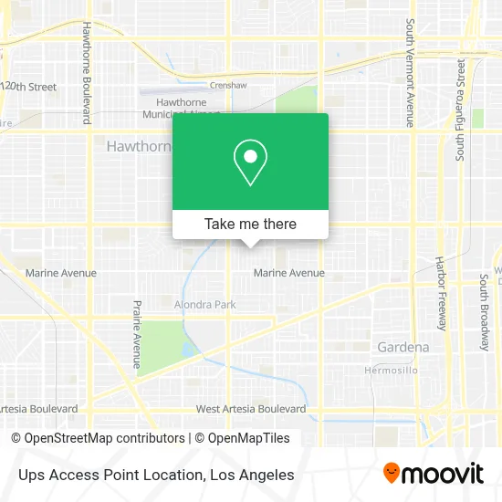 Ups Access Point Location map