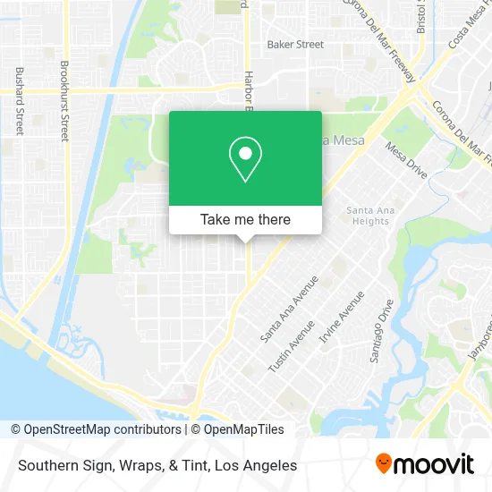 Southern Sign, Wraps, & Tint map