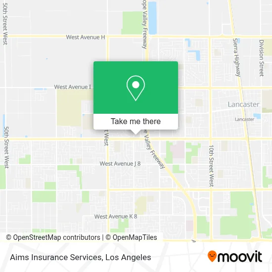 Aims Insurance Services map