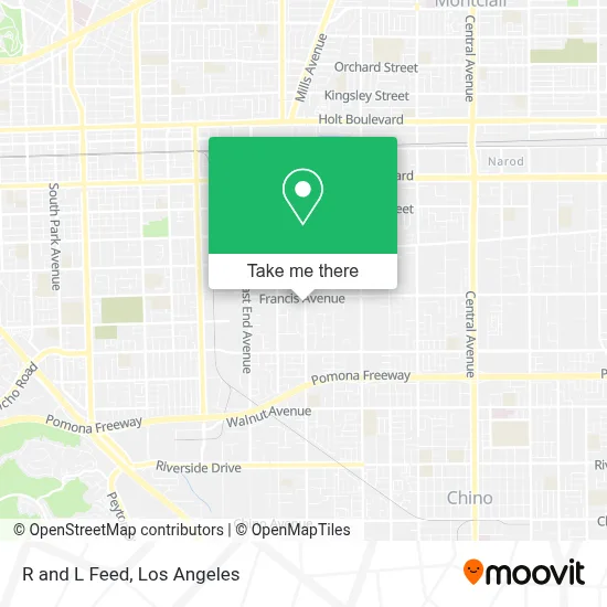 R and L Feed map