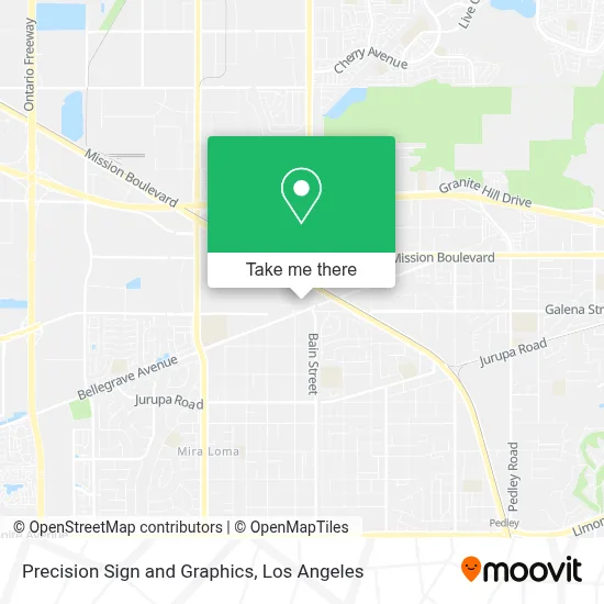 Precision Sign and Graphics map