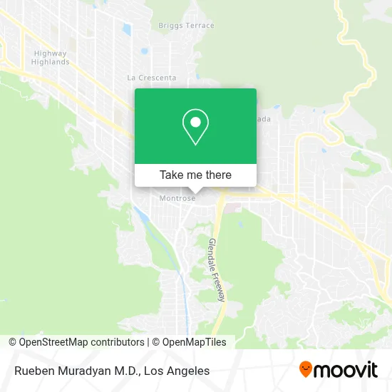 Rueben Muradyan M.D. map