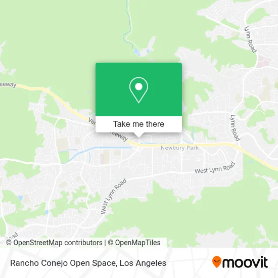 Rancho Conejo Open Space map