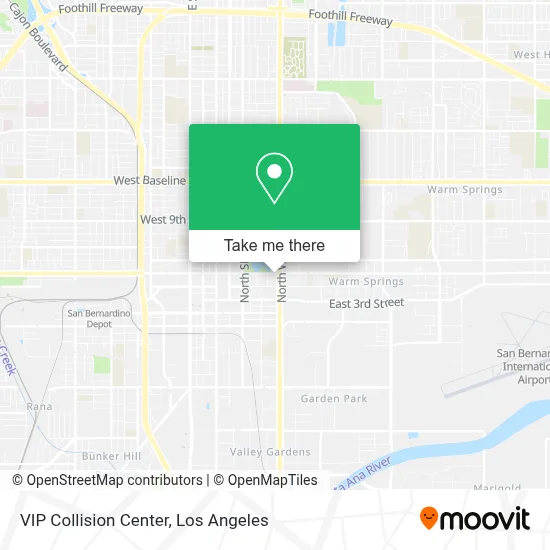 VIP Collision Center map
