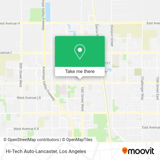 Hi-Tech Auto-Lancaster map