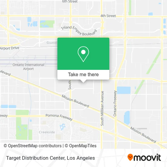 Target Distribution Center map