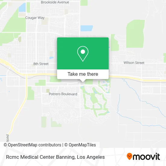 Rcmc Medical Center Banning map