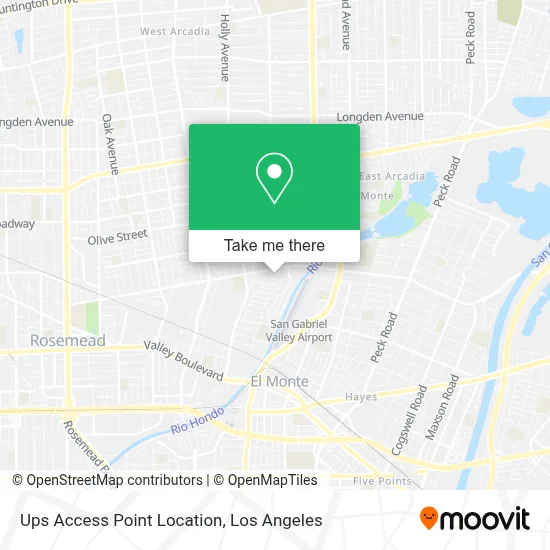 Ups Access Point Location map
