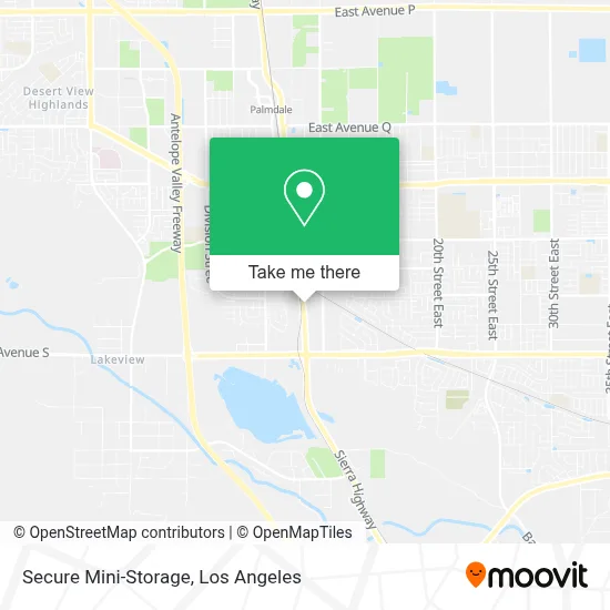 Secure Mini-Storage map