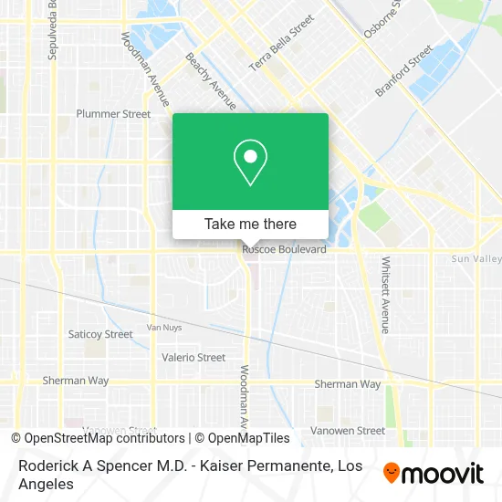 Roderick A Spencer M.D. - Kaiser Permanente map