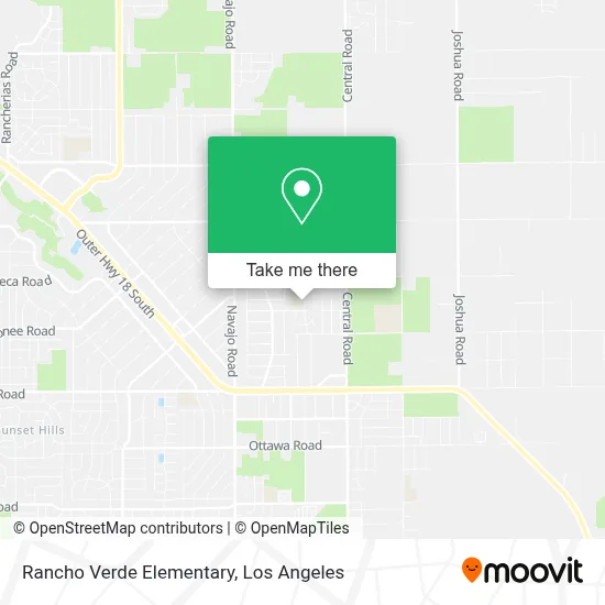 Rancho Verde Elementary map