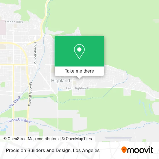 Precision Builders and Design map