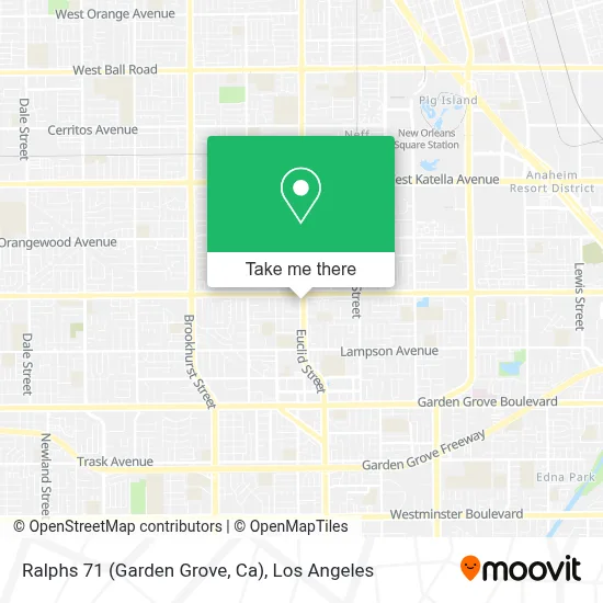 Ralphs 71 (Garden Grove, Ca) map