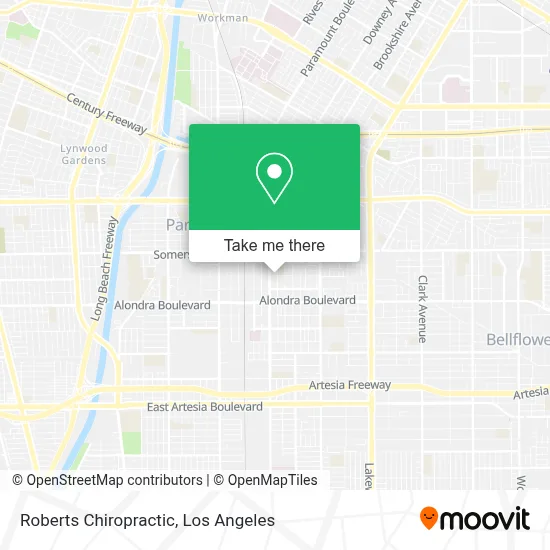 Roberts Chiropractic map