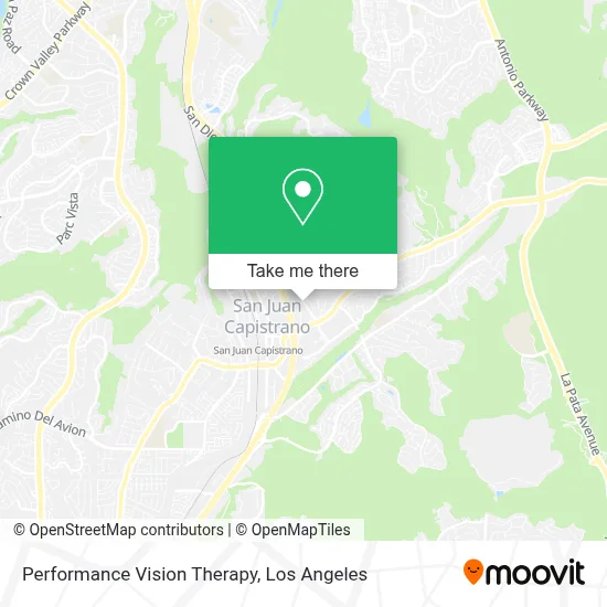 Performance Vision Therapy map