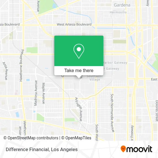 Difference Financial map