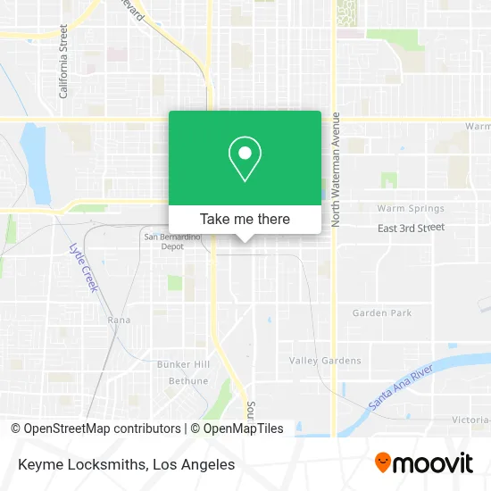 Keyme Locksmiths map