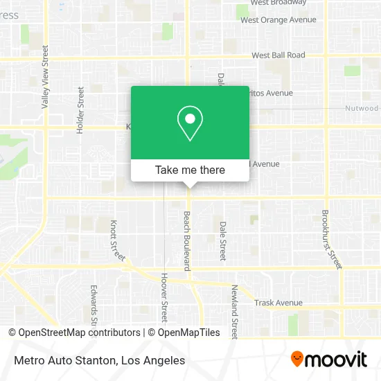 Metro Auto Stanton map