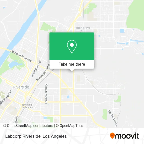 Labcorp Riverside map