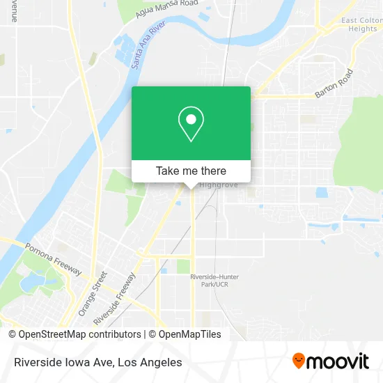 Riverside Iowa Ave map