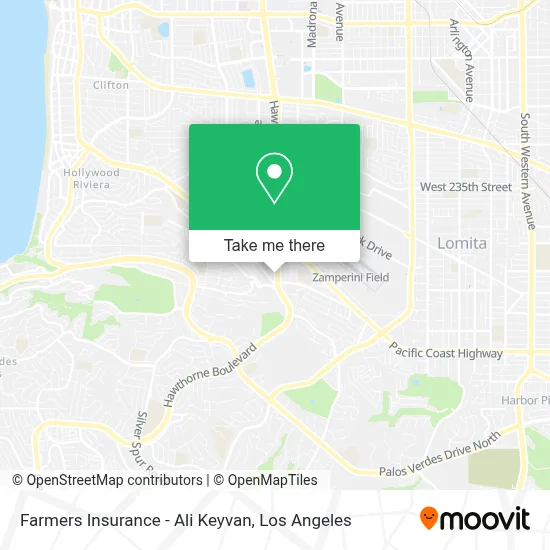 Farmers Insurance - Ali Keyvan map