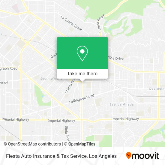 Fiesta Auto Insurance & Tax Service map