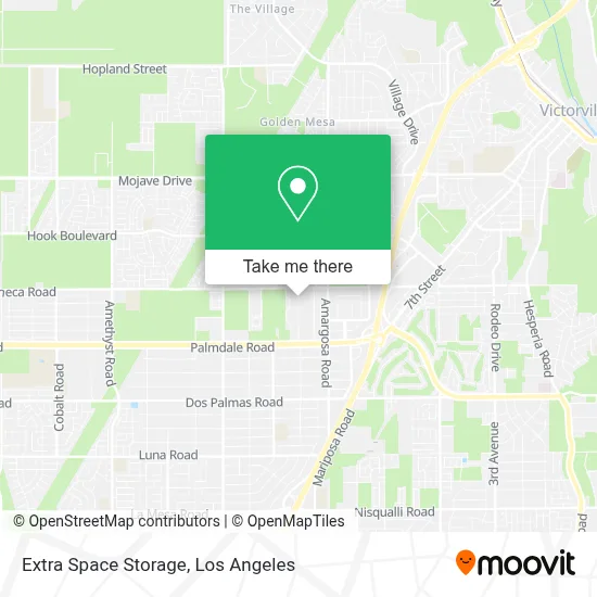 Extra Space Storage map
