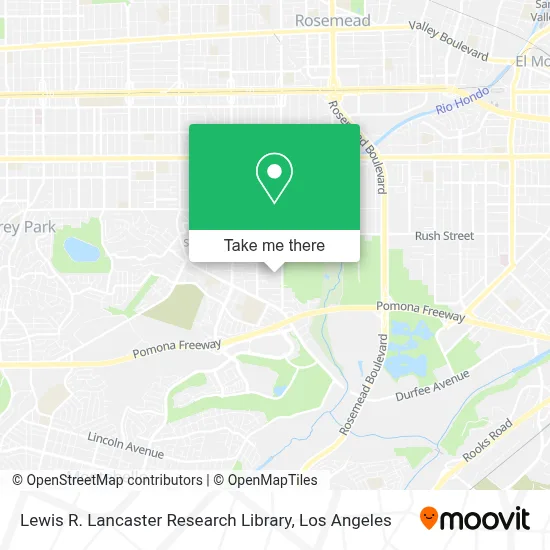 Lewis R. Lancaster Research Library map