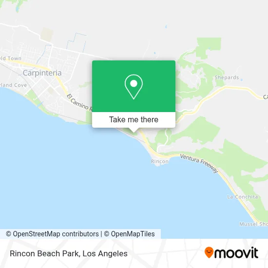 Rincon Beach Park map
