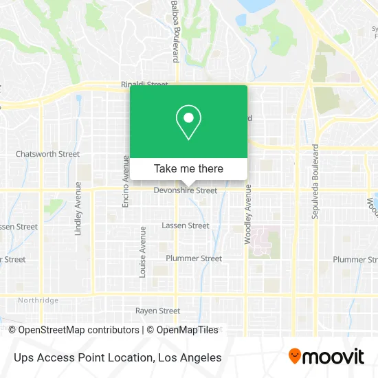 Ups Access Point Location map