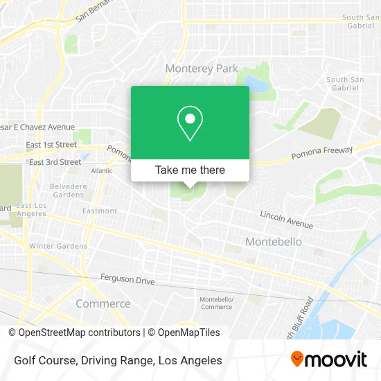 Golf Course, Driving Range map