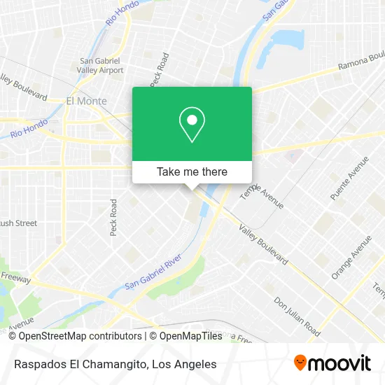Raspados El Chamangito map