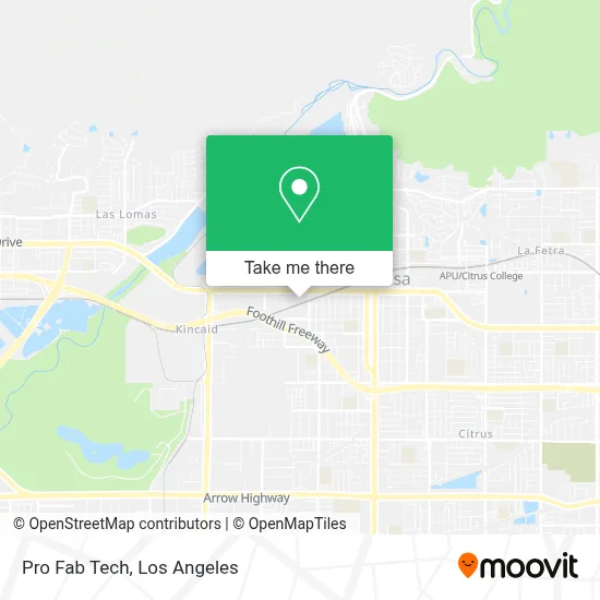 Pro Fab Tech map