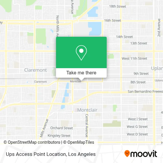 Ups Access Point Location map