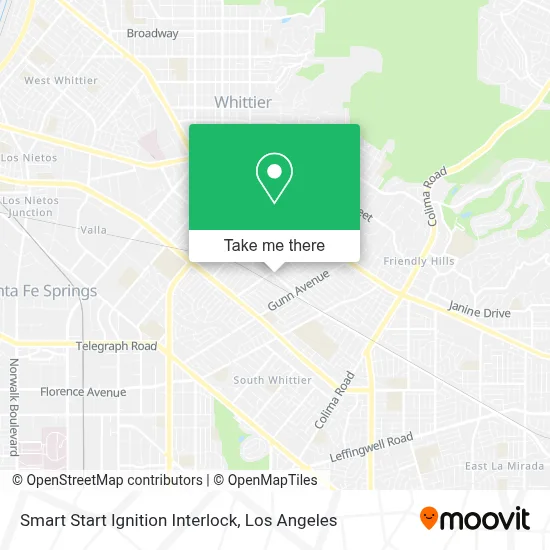 Smart Start Ignition Interlock map