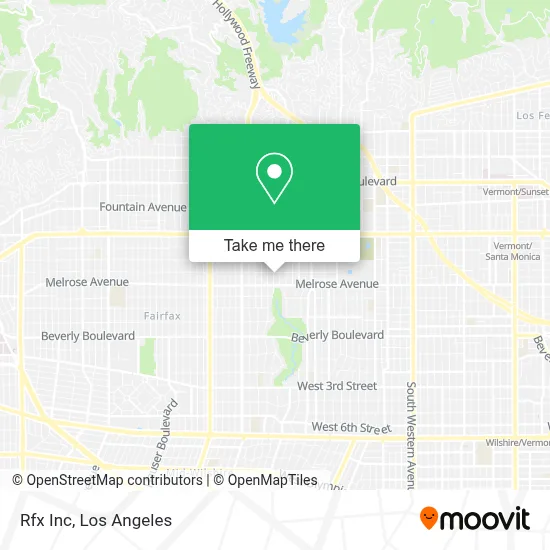 Rfx Inc map