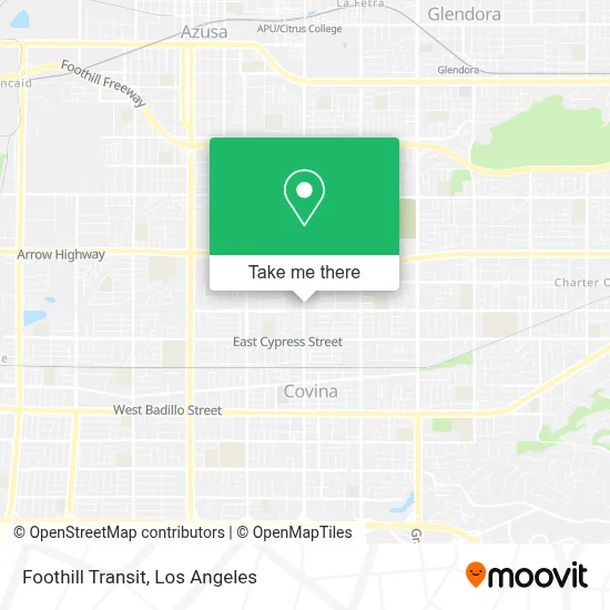Foothill Transit map