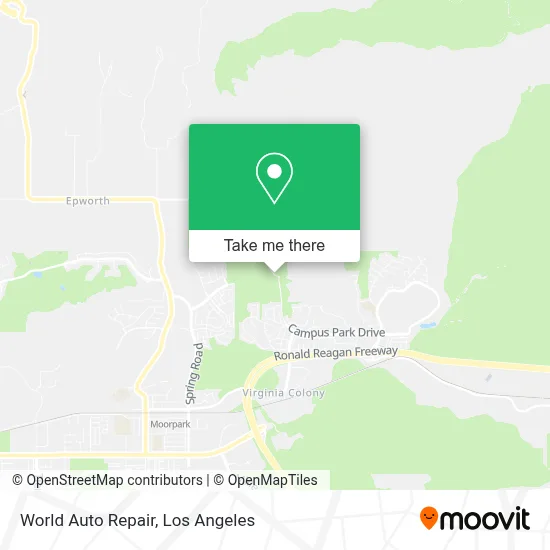 World Auto Repair map