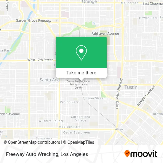Freeway Auto Wrecking map