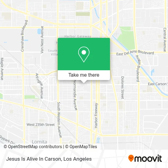 Jesus Is Alive In Carson map